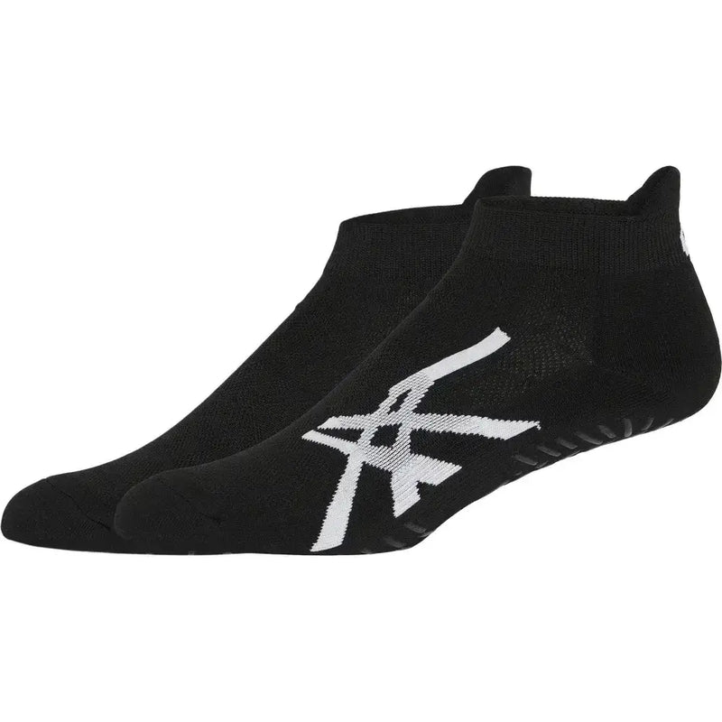 calcetas deportivas negras asics con tracción para cancha de tenis