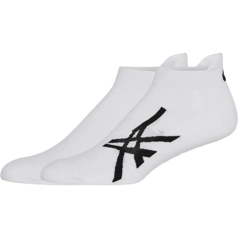 asics calcetas blancas con detalles negros para deportes de raqueta
