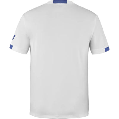 ropa deportiva babolat blanca para tenis hombre con diseño minimalista