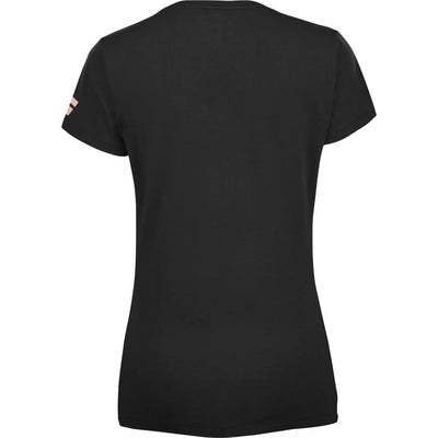 babolat camiseta negra para mujer con estilo deportivo y moderno