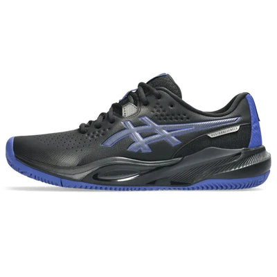 tenis asics gel-challenger 15 clay hombre negro cobalt para tierra batida
