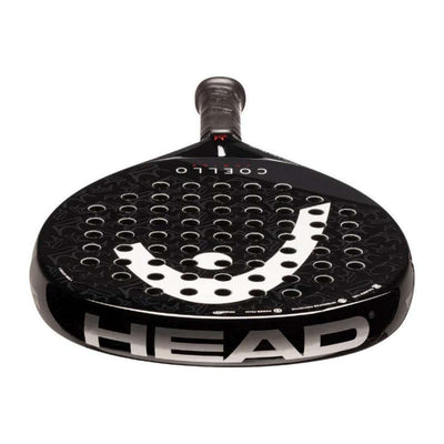 pala head junior coello con logo blanco y detalles en rojo