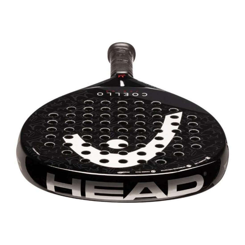 pala head junior coello con logo blanco y detalles en rojo