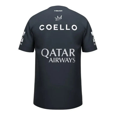 playera head coello 2025 con logos qatar airways y kyrex