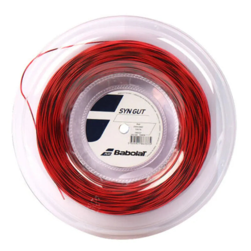 cordaje tenis babolat syn gut rojo multifilamento de 200 metros