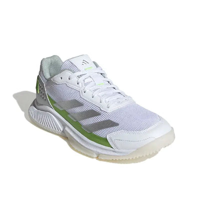 calzado mujer adidas courtquick blanco con suela antideslizante para pádel