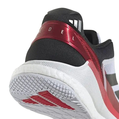 tenis adidas crazyquick boost padel hombre color blanco negro rojo