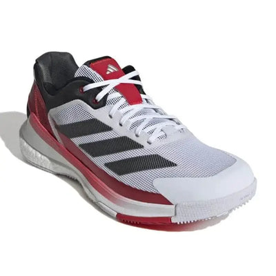 calzado adidas crazyquick boost padel con suela blanca de alto agarre
