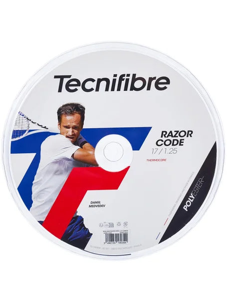 cuerda tecnifibre razor code 17 1.25 poliéster profesional duradero