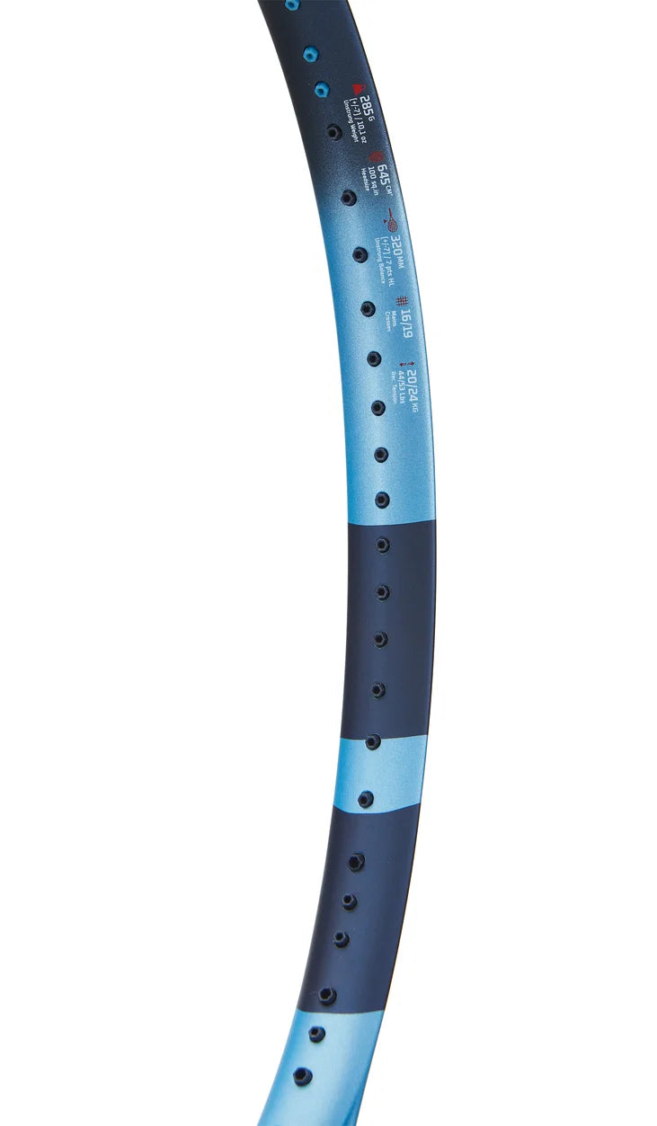 detalles raqueta babolat pure drive team 2025 marco y cuerdas