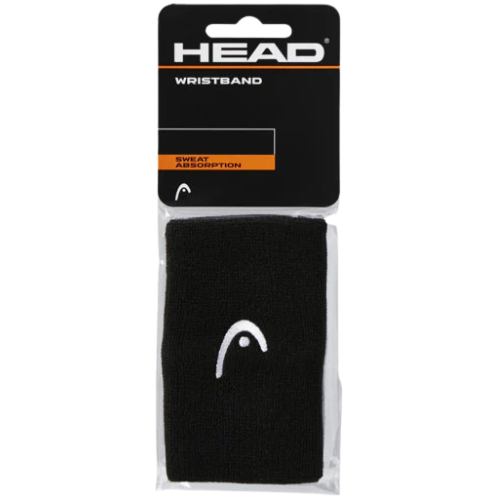 Muñequeras Head 5" Negro Pack 2 para Tenis