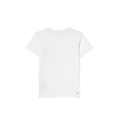Playera Lacoste Oversized Blanco para Tenis Juvenil