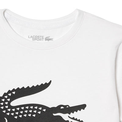 Playera Lacoste Oversized Blanco para Tenis Juvenil