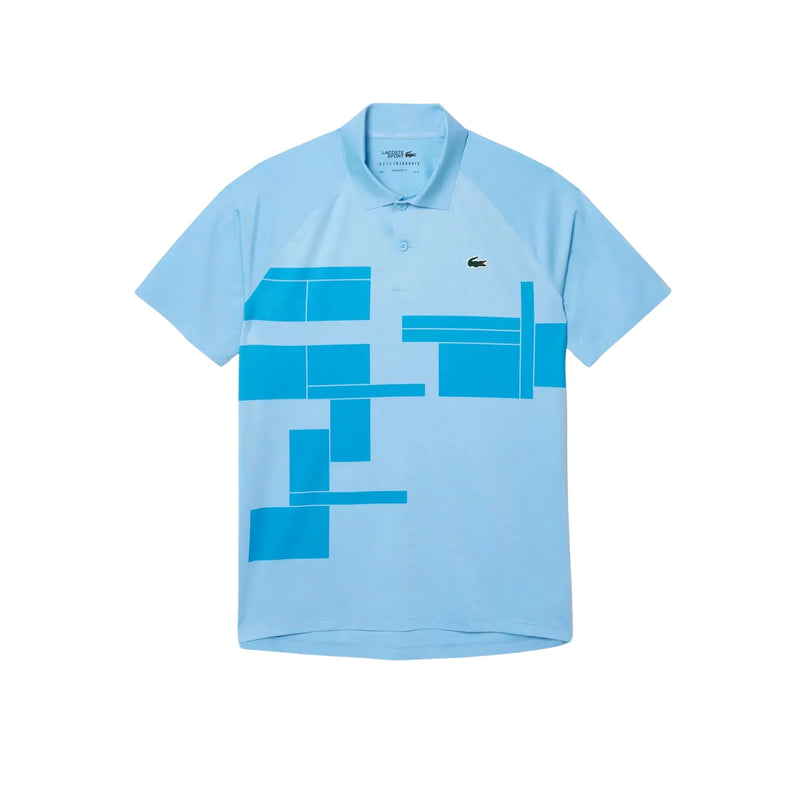 Polo Lacoste Novak Djokovic Ultra Dry Azul para Tenis