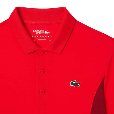 Polo Lacoste Novak Djokovic Ultra-Dry Rojo para Tenis
