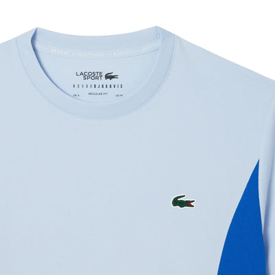 Playera Lacoste Novak Djokovic Azul Claro para Tenis