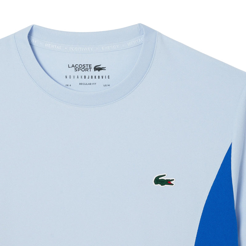 Playera Lacoste Novak Djokovic Azul Claro para Tenis