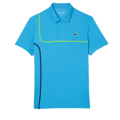 Polo Lacoste Piqué Ultra Dry Azul Claro para Tenis Caballero
