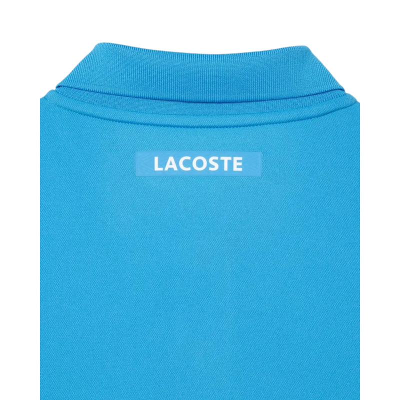 Polo Lacoste Piqué Ultra Dry Azul Claro para Tenis Caballero