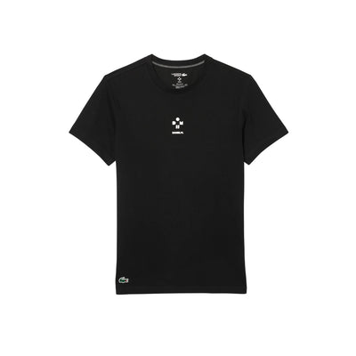 Playera Lacoste Ultra Dry Negra x Daniil Medvedev para Tenis Caballero