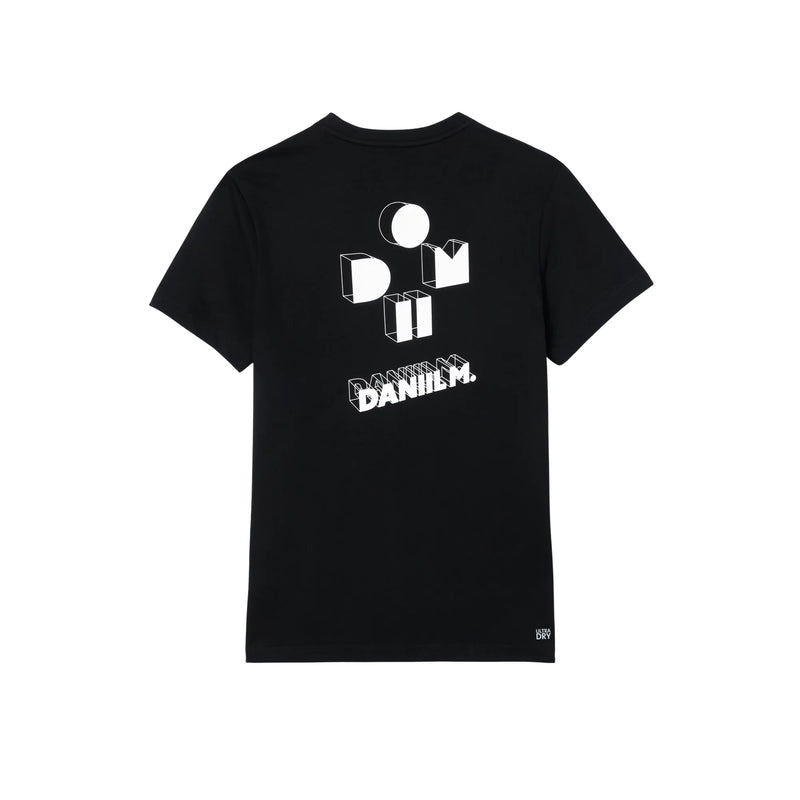 Playera Lacoste Ultra Dry Negra x Daniil Medvedev para Tenis Caballero
