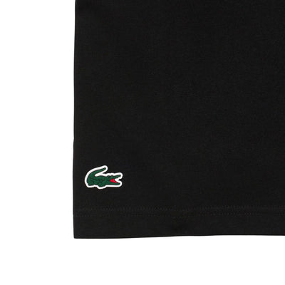 Playera Lacoste Ultra Dry Negra x Daniil Medvedev para Tenis Caballero