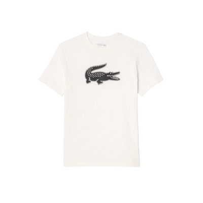 Playera Lacoste Ultra Dry Blanco x Daniil Medvedev para Tenis Caballero
