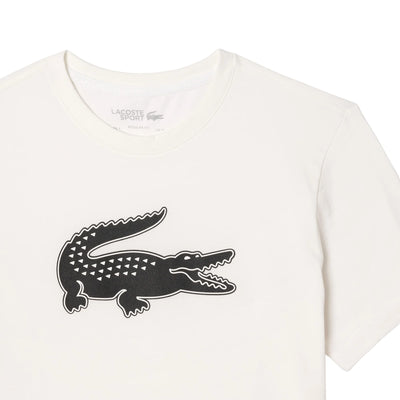 Playera Lacoste Ultra Dry Blanco x Daniil Medvedev para Tenis Caballero