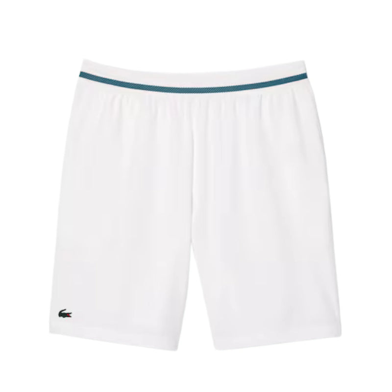 Short Lacoste Ultra Dry Blanco x Novak Djokovic para Tenis Caballero