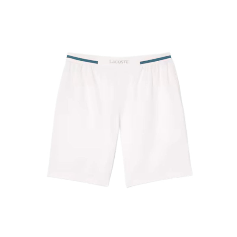 Short Lacoste Ultra Dry Blanco x Novak Djokovic para Tenis Caballero