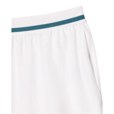 Short Lacoste Ultra Dry Blanco x Novak Djokovic para Tenis Caballero