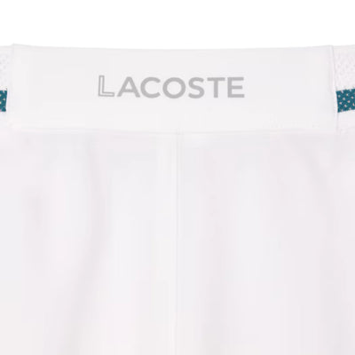 Short Lacoste Ultra Dry Blanco x Novak Djokovic para Tenis Caballero