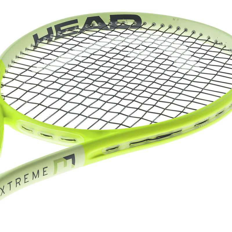 detalle del encordado de la head extreme mp 2024 para jugadores avanzados