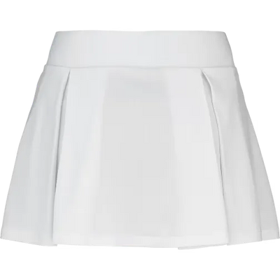 falda babolat pádel mujer blanca con tejido técnico y short incorporado