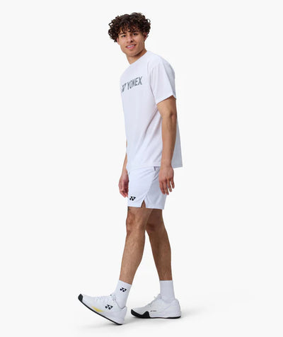 vista trasera de falda short asics azul para mujer en deporte pádel