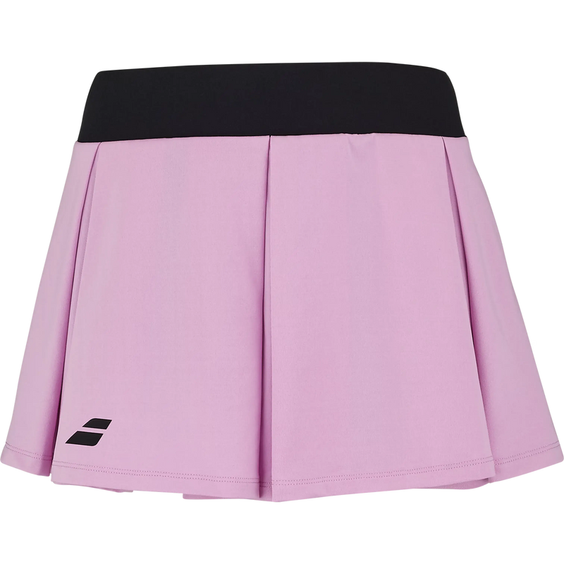 falda padel mujer babolat color negro con pretina elástica