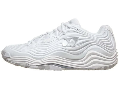 tenis yonex fusionrev 5 blanco mujer con power cushion+ y gran tracción