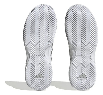 adidas gamecourt 2 w blanco plata caña corta ideal para jugar tenis
