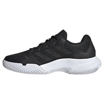 zapatillas adidas gamecourt negro blanco con estabilidad lateral