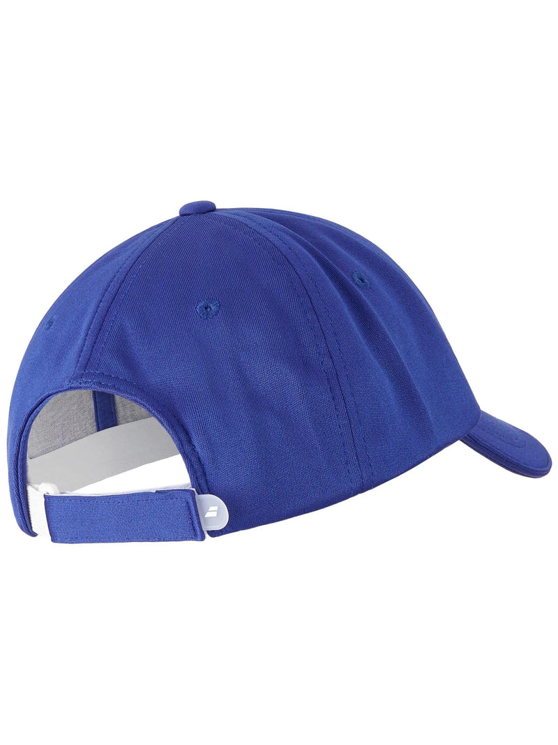 gorra babolat azul marino junior con logo blanco para tenis infantil