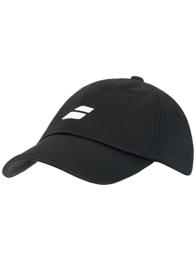 gorra babolat negra junior con logo blanco para tenis infantil