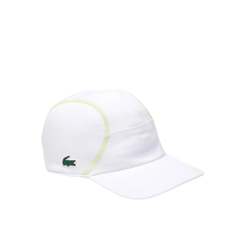 gorra lacoste blanca para jugar tenis con ventilación mejorada