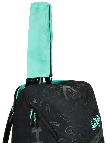 mochila head tour backpack 25l neon duradera y práctica para jugadores