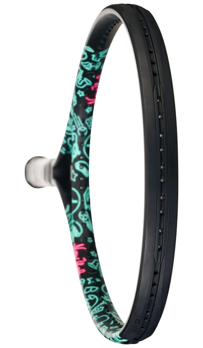 raqueta tenis head boom mp neon con rigidez 62 y control óptimo