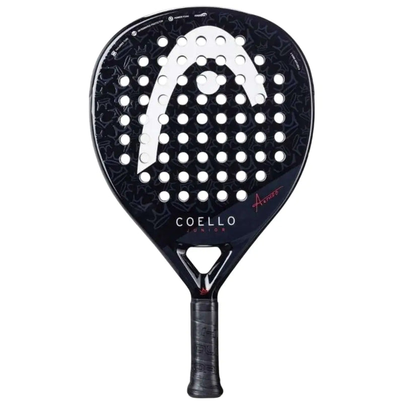 pala head coello junior 2025 negra diseño moderno para padel infantil