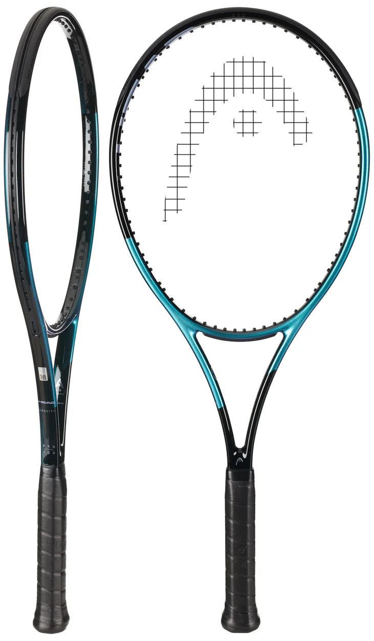 vista lateral de raqueta head gravity pro 2025 para tenis avanzado