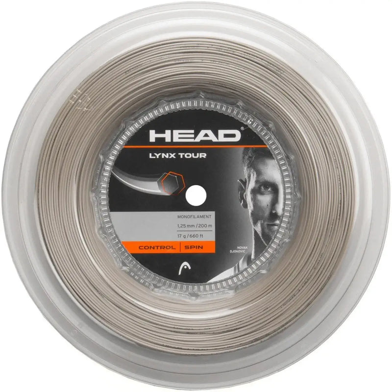 rollo cordaje head lynx tour 17 calibre 1.25mm para raquetas tenis