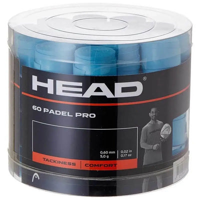 overgrip azul head padel pro en presentación de caja de 60 unidades