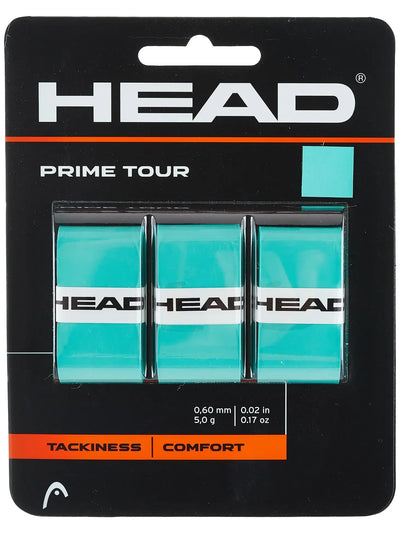 overgrips head prime tour menta paquete con 3 piezas para tenis