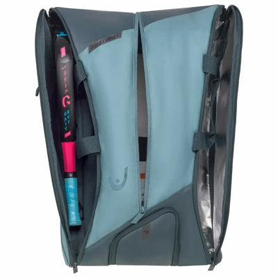 bolsa pádel head tour l cyan blue ligera y fácil de transportar